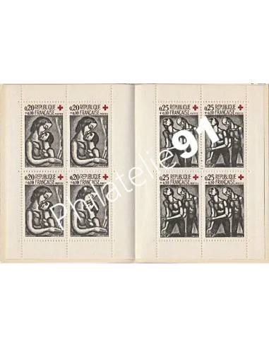 Carnet  2010 - année 1961 - croix-rouge, Collection timbres France
