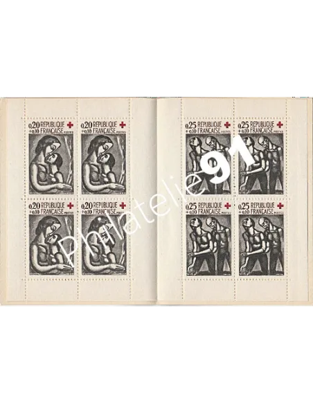 Carnet  2010 - année 1961 - croix-rouge, Collection timbres France