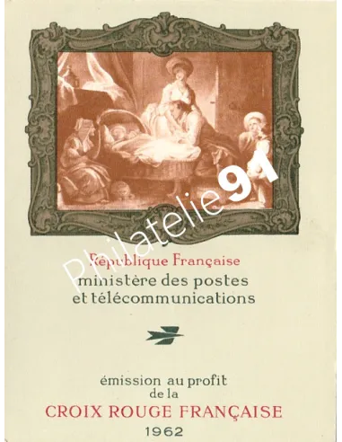 Carnet Croix-Rouge n° 2011,année 1962, collection timbres de France