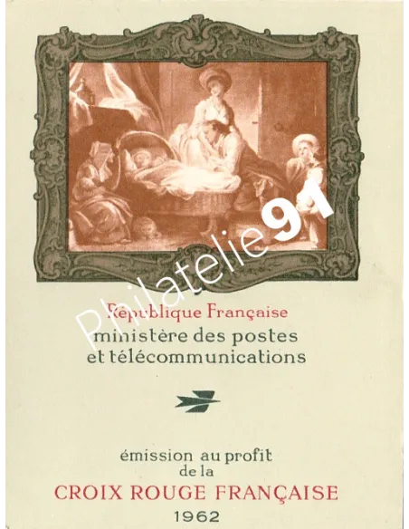Carnet Croix-Rouge n° 2011,année 1962, collection timbres de France
