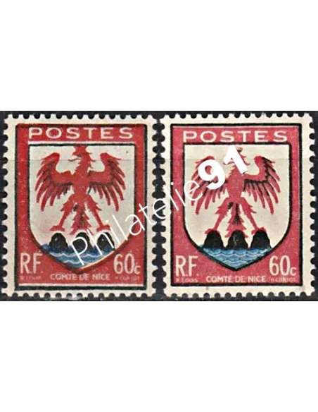 Variété sur Timbre de France n° 758  - Collection Timbres France