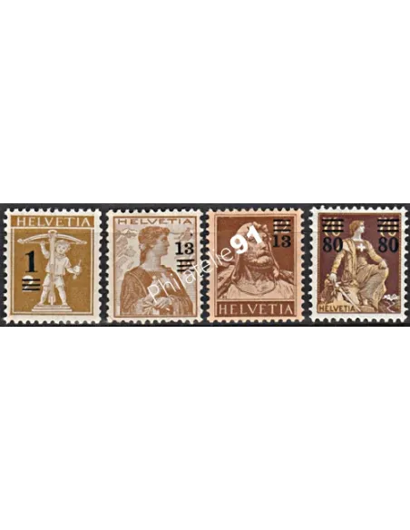 Timbres de SUISSE n° 145 et 148 - timbres d'Europe