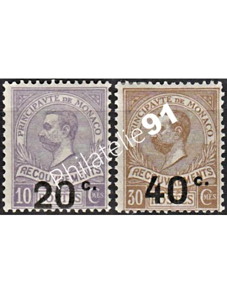Timbre-Taxe n° 11 à 12 - Timbres Monaco