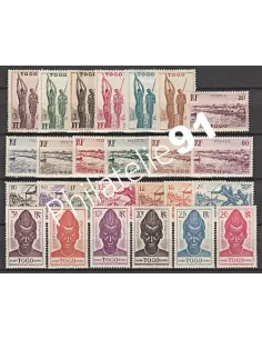 TOGO n° 182 à 207 - Timbres des colonies françaises