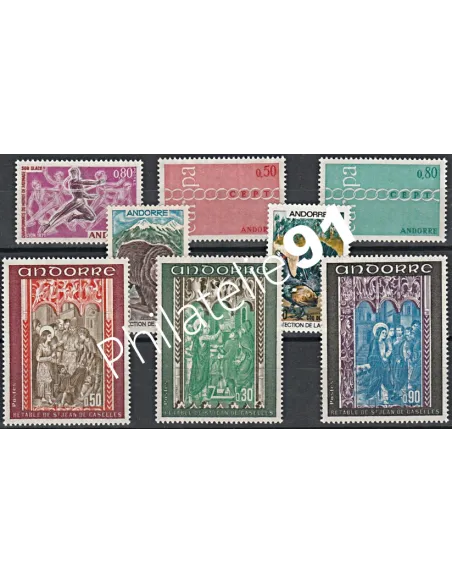 Année Compléte 1971 - Timbres Andorre