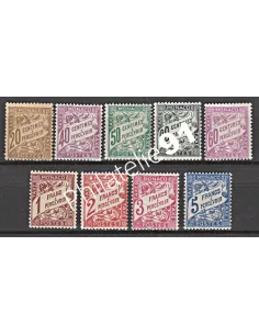 Timbres-Taxe n° 18 à 26 - Timbres de Monaco