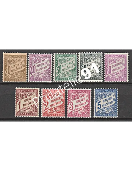 Timbres-Taxe n° 18 à 26 - Timbres de Monaco