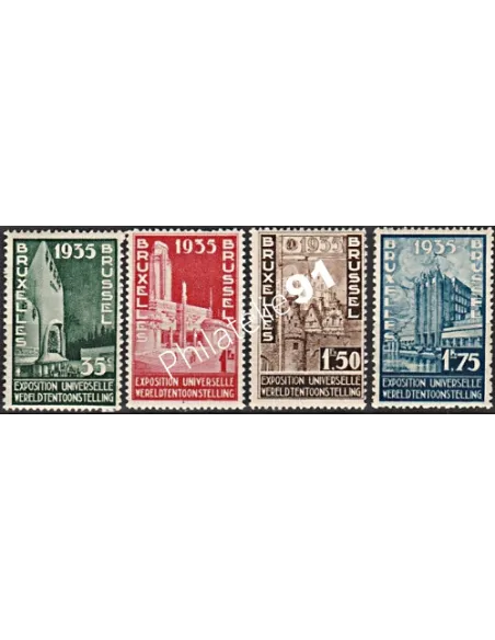 Belgique n° 386 à 389 - Collection timbres europe