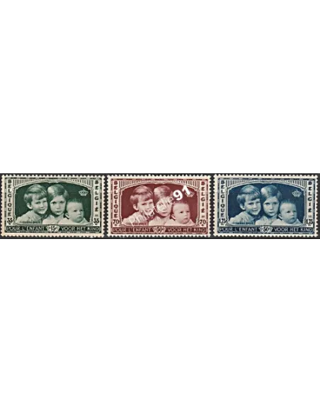 Belgique n° 404 à 406 - Collection timbres europe