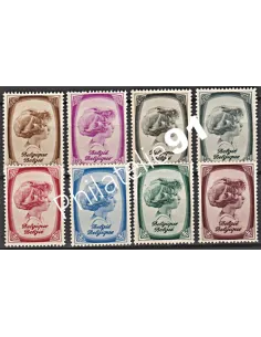 Belgique n° 488 à 495 - Collection timbres europe