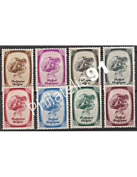Belgique n° 488 à 495 - Collection timbres europe