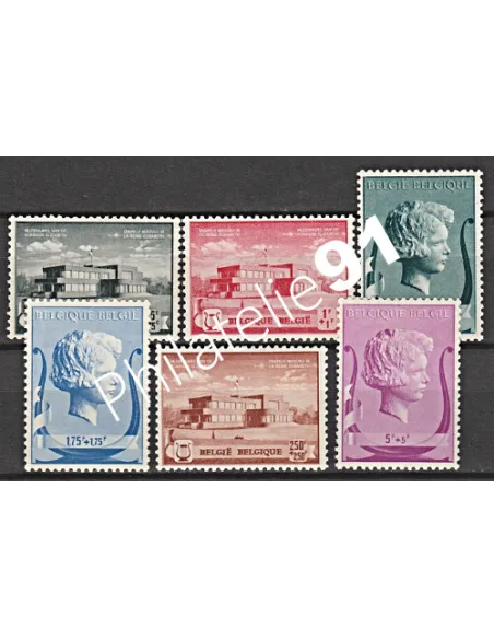 Belgique n° 532 à 537 - Collection timbres europe