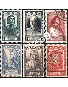 Timbres de France n°765 à 770, Célébrités, collection timbres France