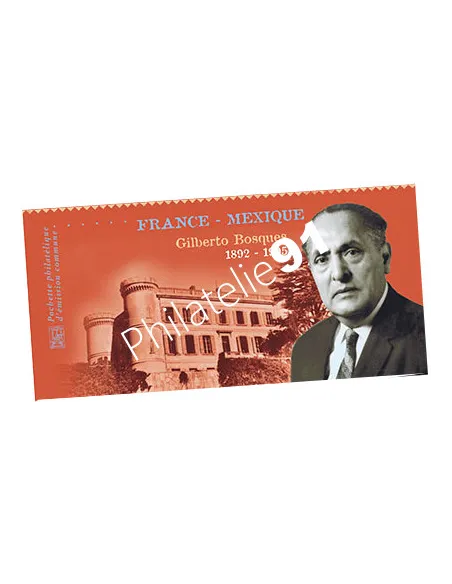 Emission commune France-Mexique, Gilberto Bosques, Collection timbres France
