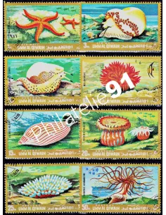 UMM AL QIWAIN - n° 682 à 689 - Animaux marins