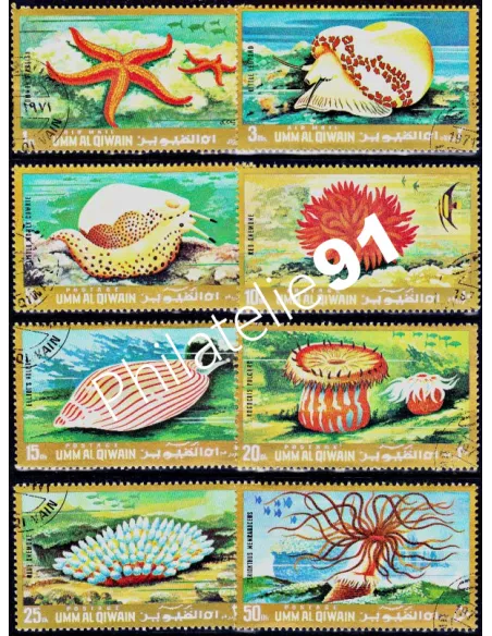UMM AL QIWAIN - n° 682 à 689 - Animaux marins
