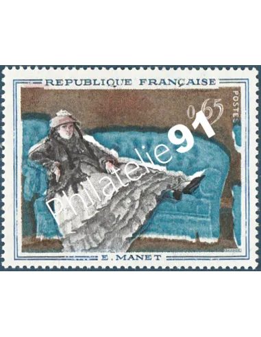 Timbre n° 1364a, Tableau de Maître, Variété, collection timbres France