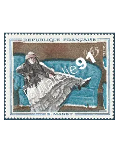 Timbre n° 1364a, Tableau de Maître, Variété, collection timbres France