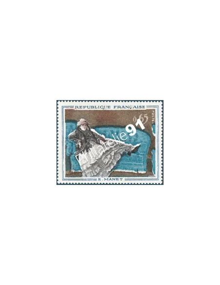 Timbre n° 1364a, Tableau de Maître, Variété, collection timbres France