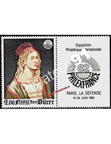 n° 2090a - Logo "Philexfrance '82" à droite. Exposition philatél