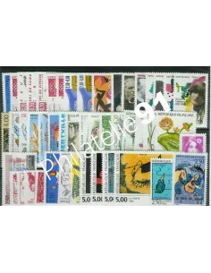 Année complète de timbres de Franc 1992, collection timbres de France