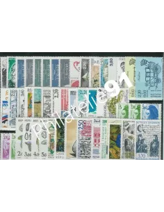 Année complète de timbres de France 1987, collection timbres France