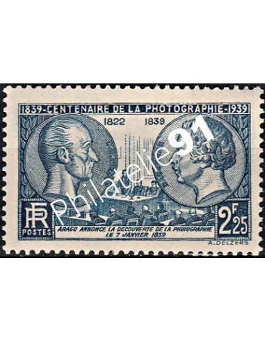 Timbre n°427, Centenaire de la photographie, collection timbres France