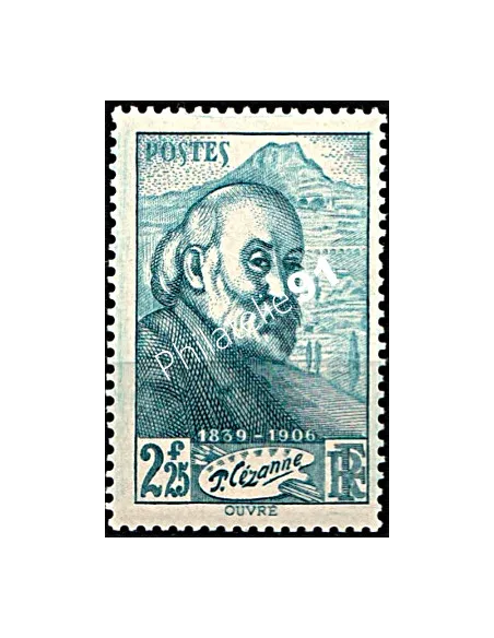 Timbre n° 421, Paul Cézanne, peintre, Collection Timbres France