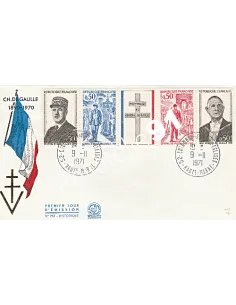 Enveloppe FDC - Général de Gaulle - Haute-Marne