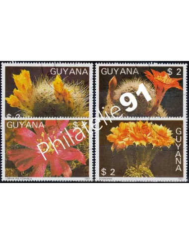 GUYANA - n° 1769 MN à 1769 MR - FLEURS DE CACTUS