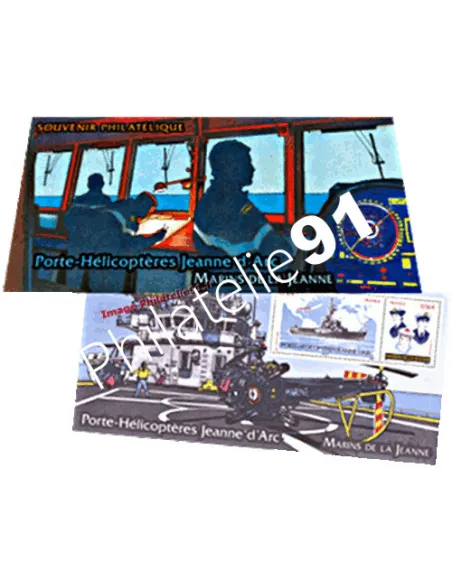 Bloc Souvenir n° 55 - Porte hélicoptère Jeanne d'Arc