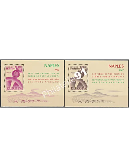 Timbres du Rwanda BF n° 8 et 9 - Europa