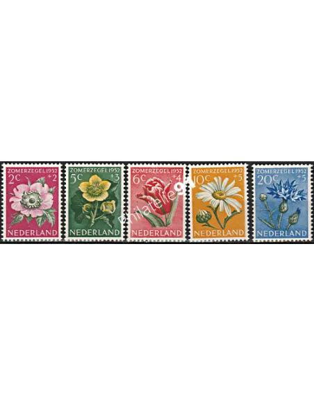 Timbres des Pays-Bas n° 569 à 573 - Enfance