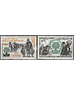 Timbres du Maroc  n° 402 à 403