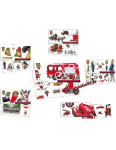 6 Blocs Souvenirs n° 59 à 64 - "Sapeurs-Pompiers de Paris"