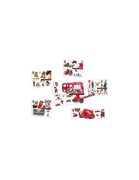 6 Blocs Souvenirs n° 59 à 64 - "Sapeurs-Pompiers de Paris"