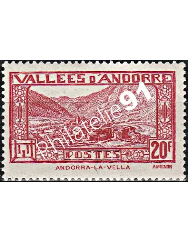 Timbres  n° 45a - timbres d'Andorre Français