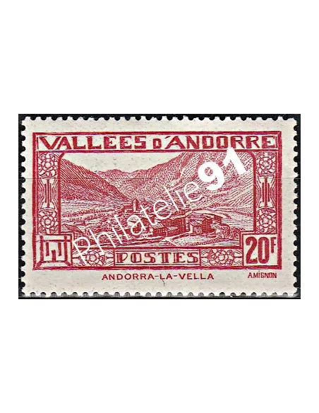 Timbres  n° 45a - timbres d'Andorre Français