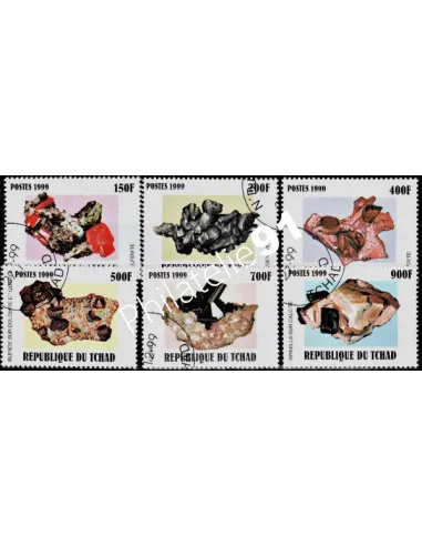 TCHAD - n° 1167 à 1172 - ROCHE ET MINERAUX OBL