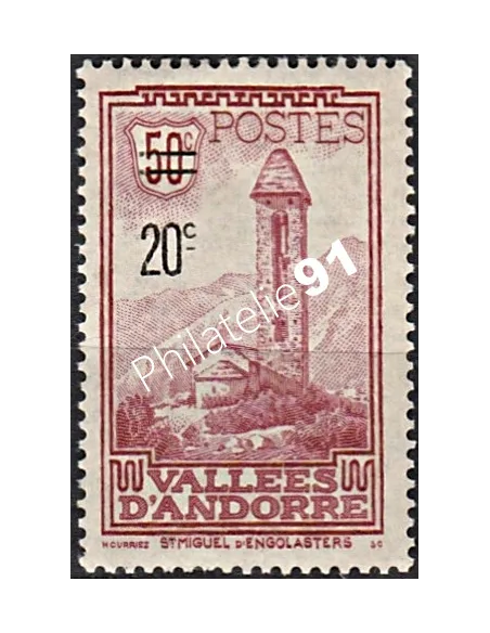 Timbre n° 46 - Timbre d'Andorre