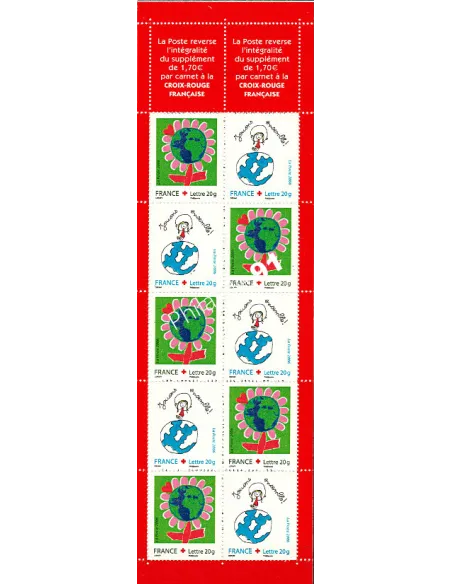 Carnet Croix-Rouge n°2055 de 2006, collection timbres France