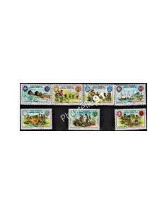 GRENADINES (ÎLES) - n° 215 à 221 obl - SCOUTISME