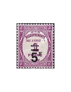 Timbre-taxe n°   65 ** (Timbre signé) - Timbre de recouvrements surchargé (250423-28)