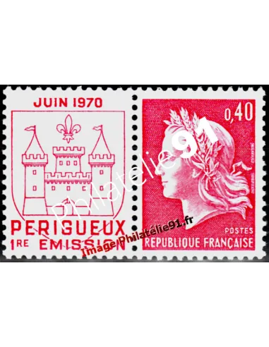 n° 1643 - Imprimerie de Périgueux (vignette à gauche)