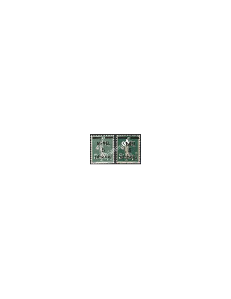 Memmel - Timbre n° 18 + 18GC- collection timbres colonies