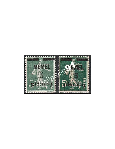 Memmel - Timbre n° 18 + 18GC- collection timbres colonies