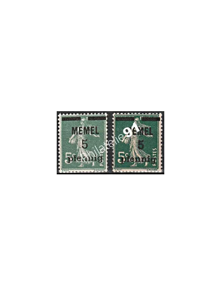 Memmel - Timbre n° 18 + 18GC- collection timbres colonies