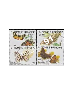 SAINT-THOMAS ET PRINCE - n° 1076 à 1079 - PAPILLONS