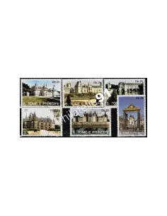 SAINT-THOMAS ET PRINCE - n° 1064 à 1069 - CHATEAUX FRANCAIS