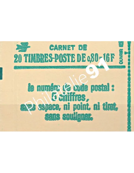 Carnet n° 1970-C1a - Type Sabine - Collection timbre France